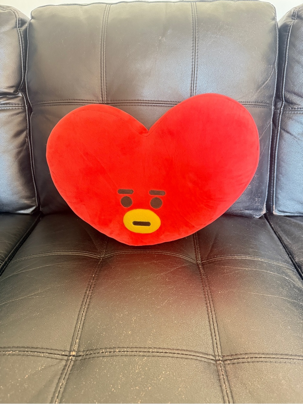 BT21 TATA Red Heart Plush Pillow